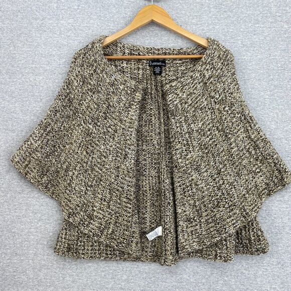 Signature Studio Sweater Cardigan Womens Extra Large Brown Knit Shawl Collar - Picture 1 of 8
